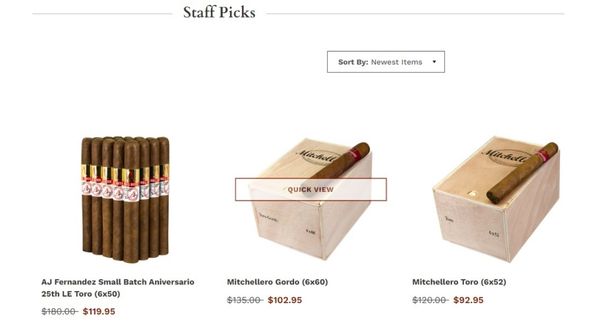 Atlantic Cigar staff picks examples
