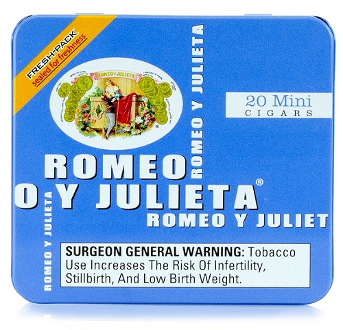 Romeo y Julieta 1875 Mini Blue Mild Tins