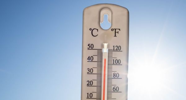 Thermometer in Hot Sun